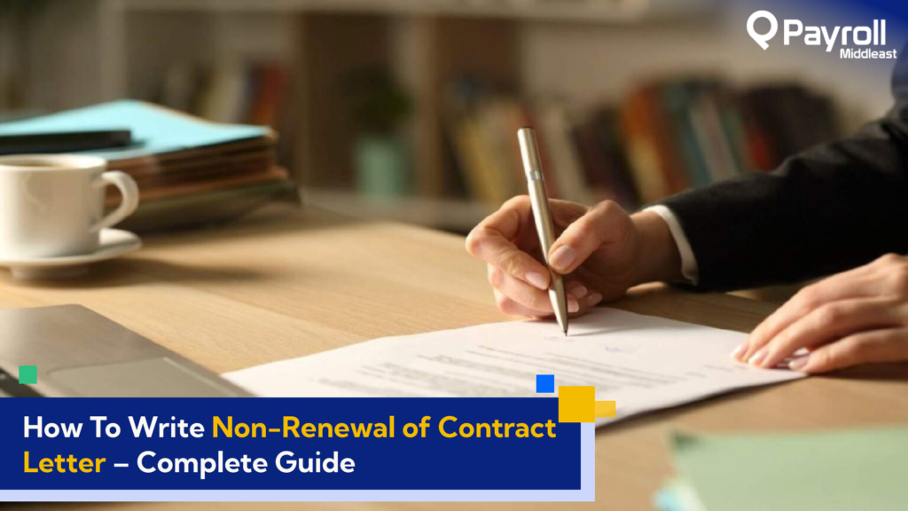Non-Renewal of Contract Letter